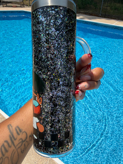 Bad Bunny Glitter Cup Stainless steel(for Hot & Cold drinks)