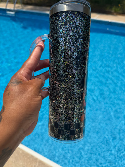 Bad Bunny Glitter Cup Stainless steel(for Hot & Cold drinks)