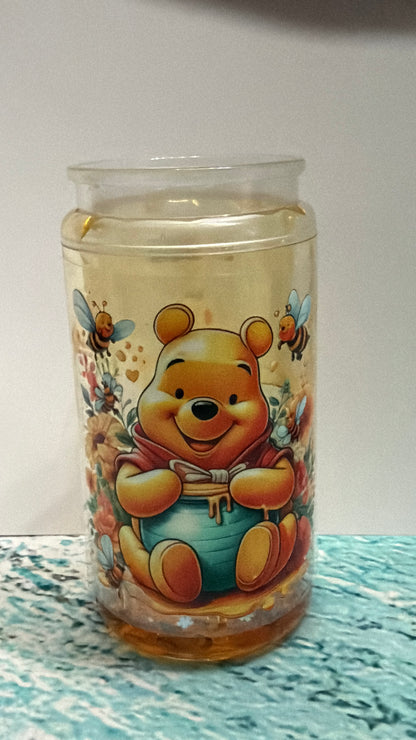 Winnie The Pooh inspired honey drip snow globe