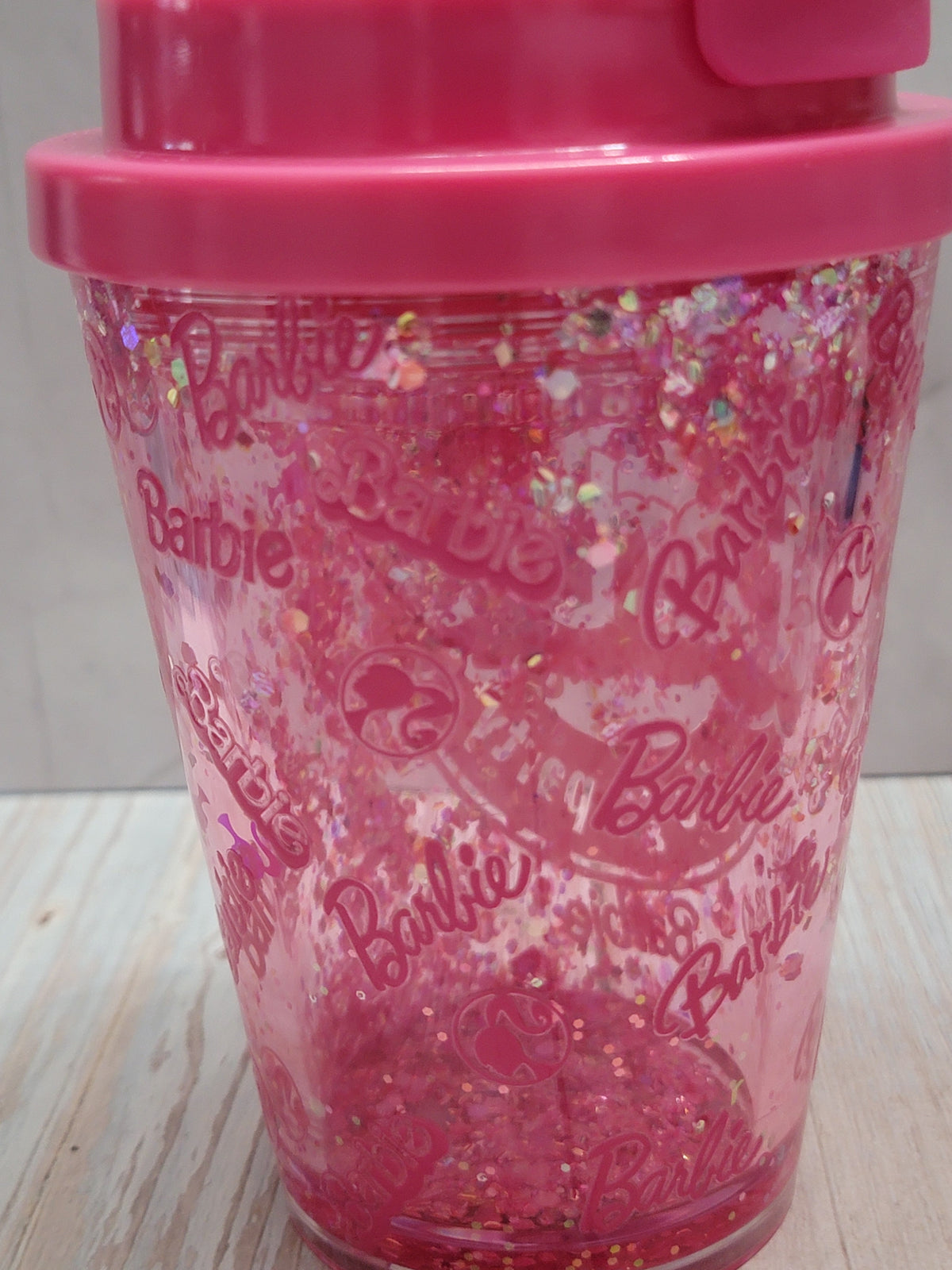 Barbie Pink Sparkle Kids’ Snowglobe Cup – 12 oz 🎀