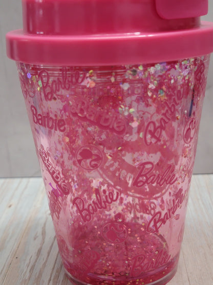 Barbie Pink Sparkle Kids’ Snowglobe Cup – 12 oz 🎀