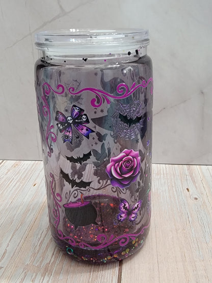 Midnight Magic Betty Boop Glitter Snowglobe Cup – 16 oz