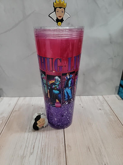 Thug Life Villains Pink & Purple Tumbler 👑💜