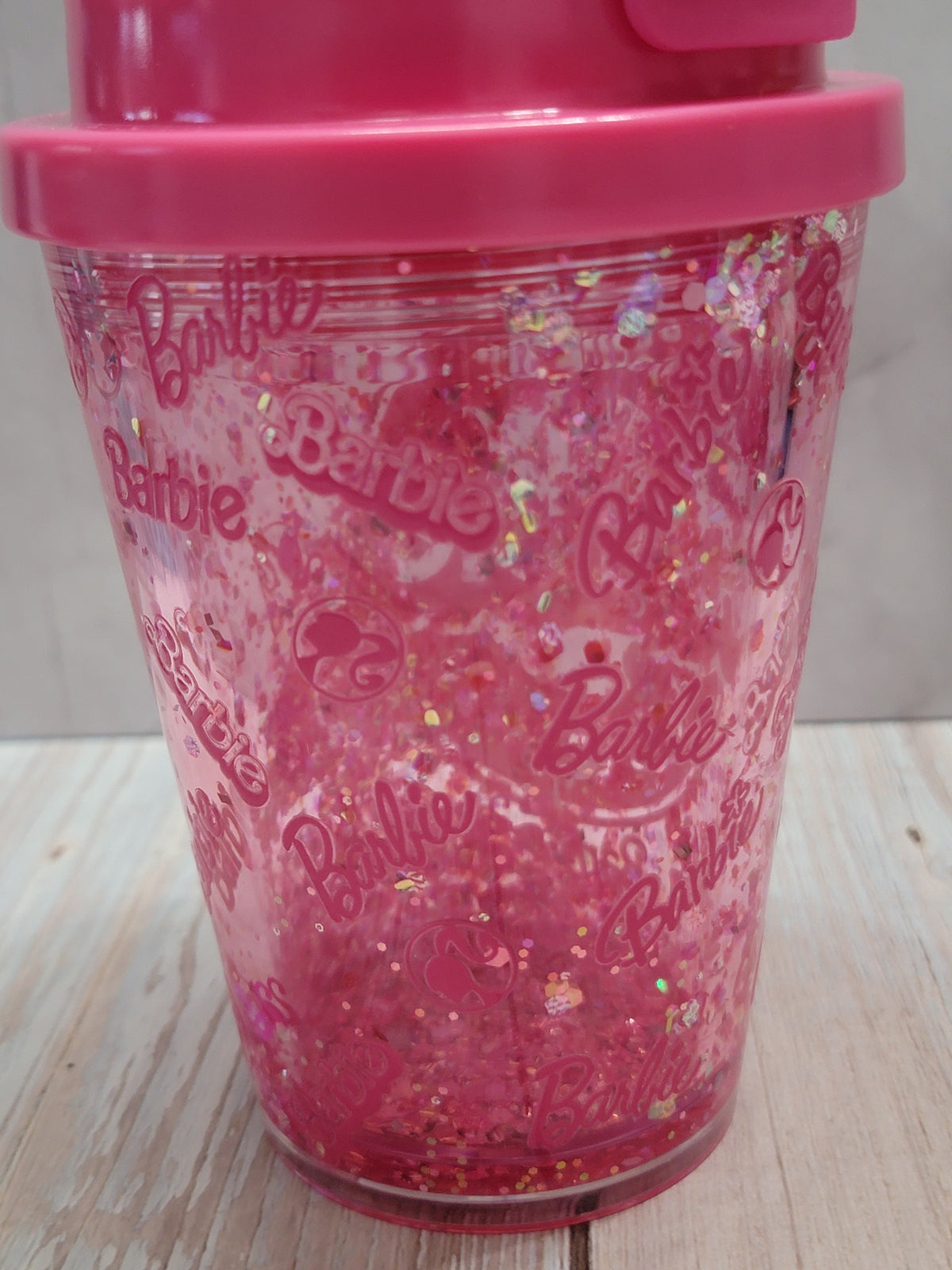 Barbie Pink Sparkle Kids’ Snowglobe Cup – 12 oz 🎀