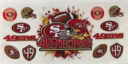 Football Tumbler Wraps Group A
