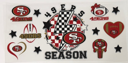 Football Tumbler Wraps Group B